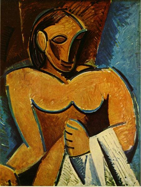 Pablo Picasso Oil Paintings Nude With Towel Nu A La Serviette